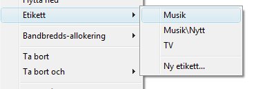 uTorrent - Sätt en etikett