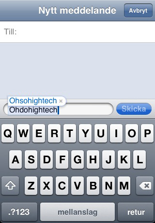 iPhone ordbok