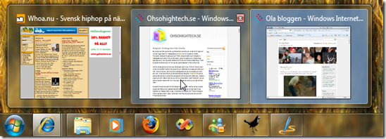 Windows 7 - Taskbar - Tabs